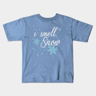 i smell snow Kids T-Shirt